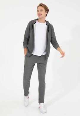 Erkek Antrasit Melanj Eşofman Altı - 50253123004