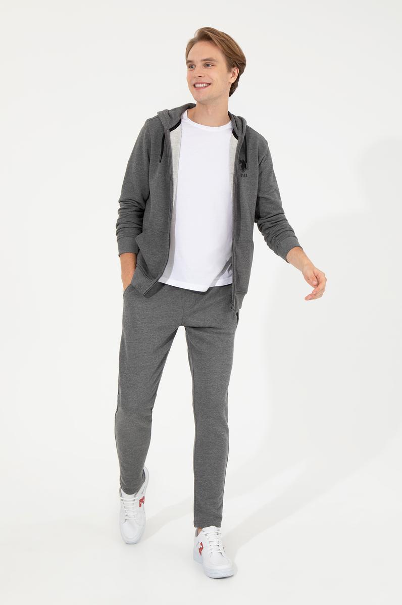 Erkek Antrasit Melanj Eşofman Altı