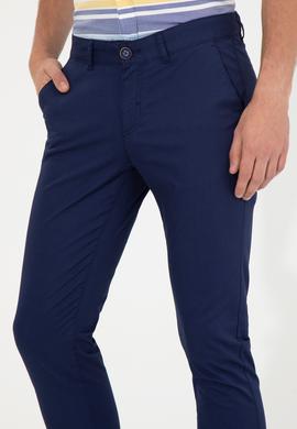 Erkek Lacivert Kanvas Pantolon - 50246138005