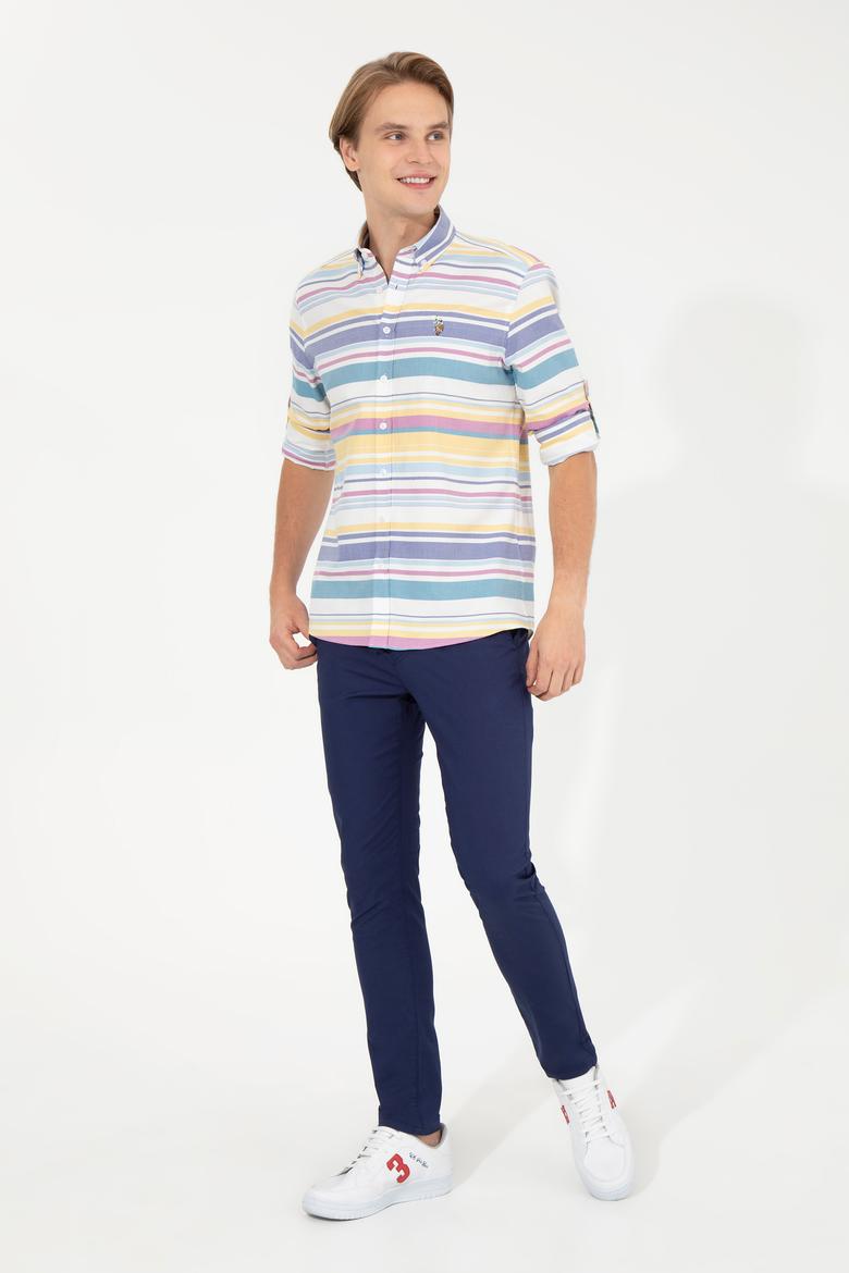 Erkek Lacivert Kanvas Pantolon - 50246138005