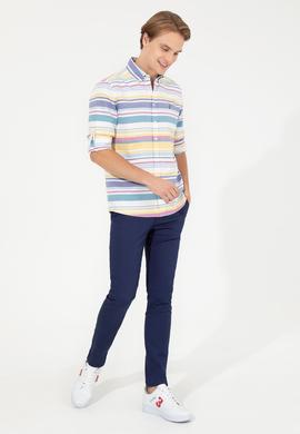 Erkek Lacivert Kanvas Pantolon - 50246138005