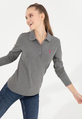 Kadın Antrasit Melanj Basic Sweatshirt - 50256259131