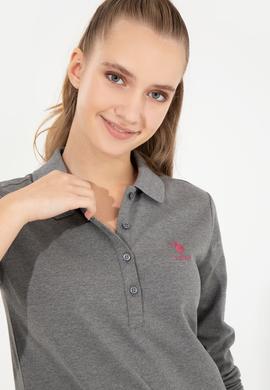 Kadın Antrasit Melanj Basic Sweatshirt - 50256259131