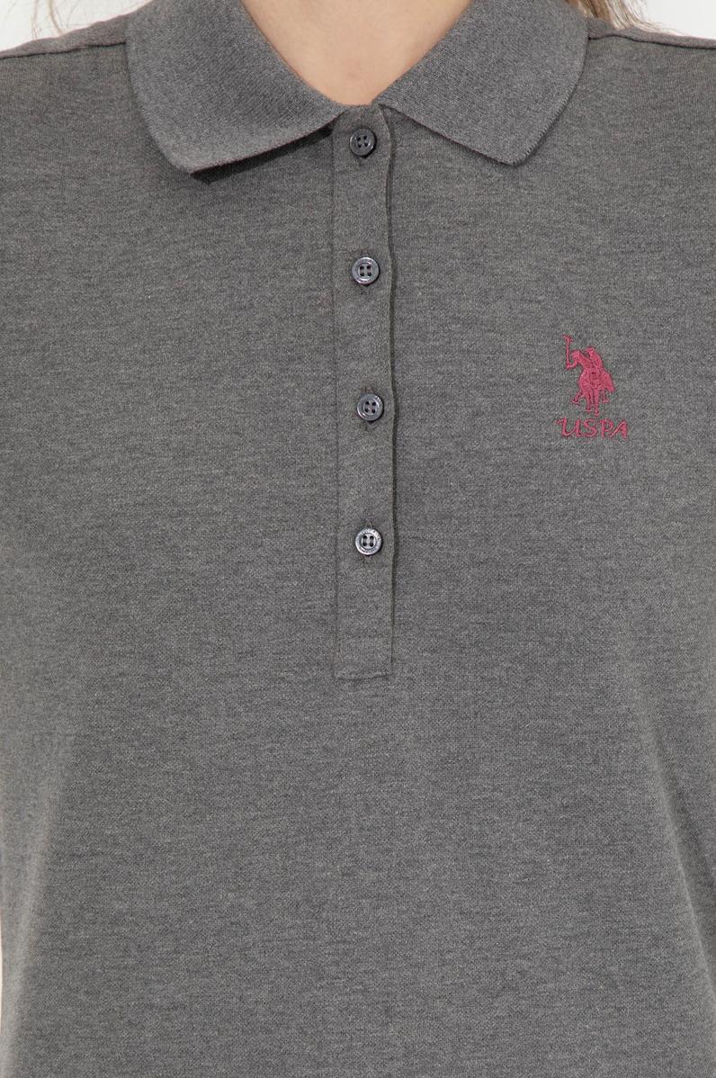 Kadın Antrasit Melanj Basic Sweatshirt