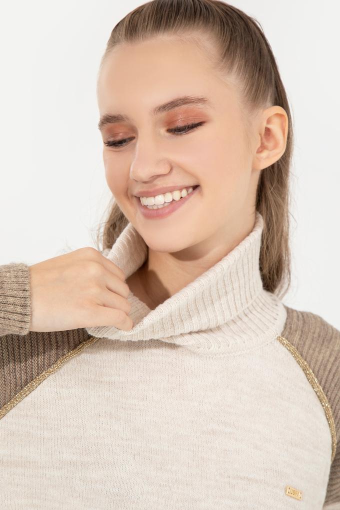 Kadın Krem Melanj Kazak