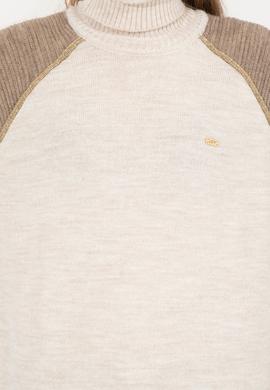 Kadın Krem Melanj Kazak - 50252221028