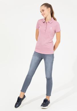 Kadın Manolya Basic Polo Yaka Tişört - 50256287057