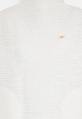 Kadın Ekru Bisiklet Yaka Örme Elbise - 50256491005