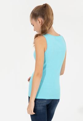 Kadın Turkuaz Basic Tişört - 50246321078