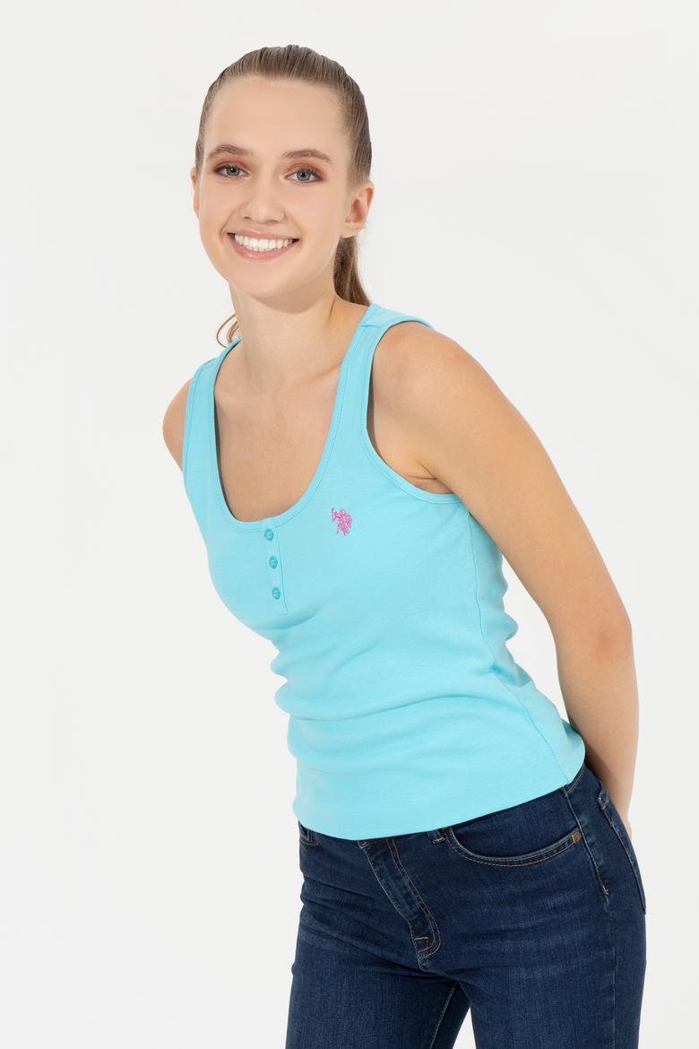 Kadın Turkuaz Basic Tişört - 50246321078