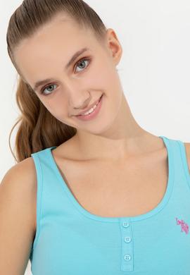 Kadın Turkuaz Basic Tişört - 50246321078