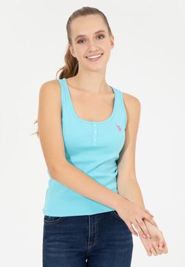 Kadın Turkuaz Basic Tişört - 50246321078