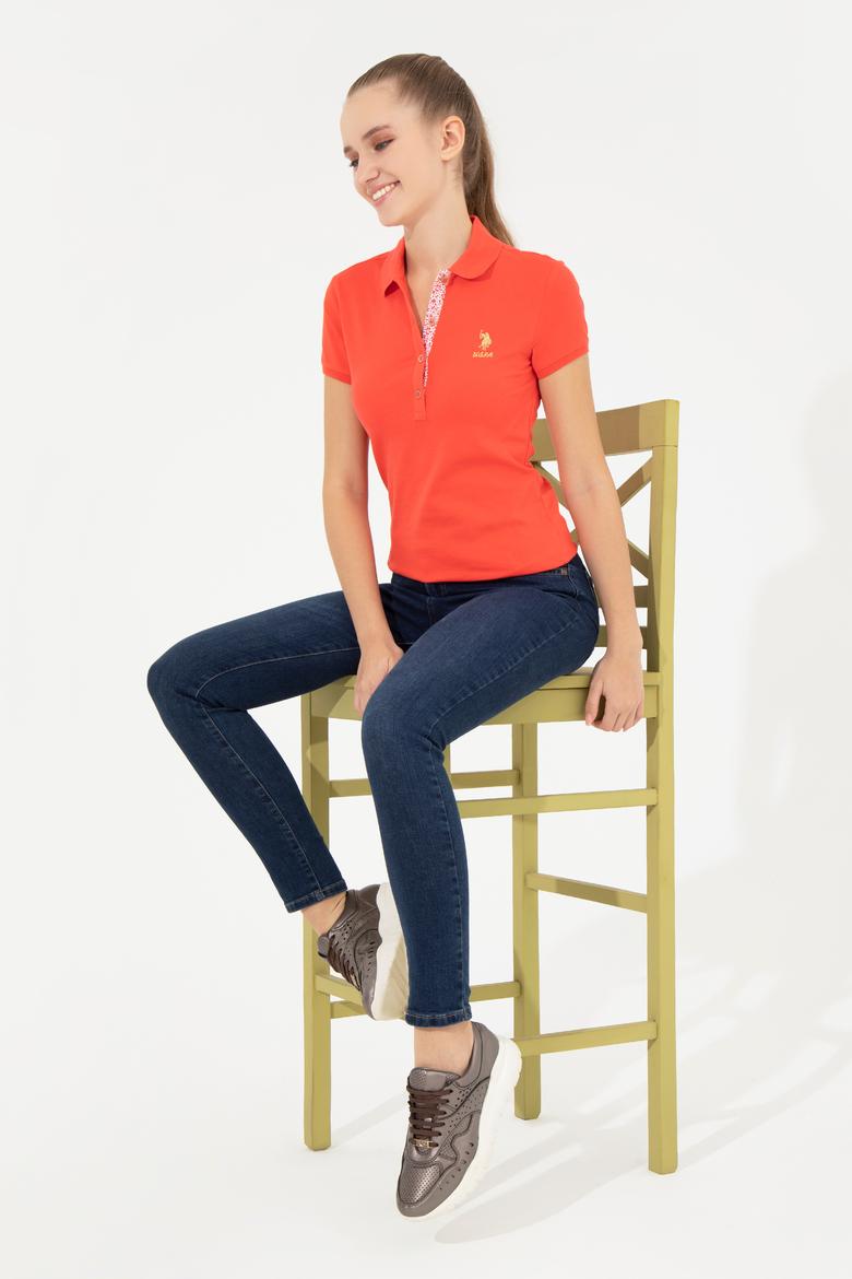 Kadın Kırmızı Basic Tişört - 50248993125