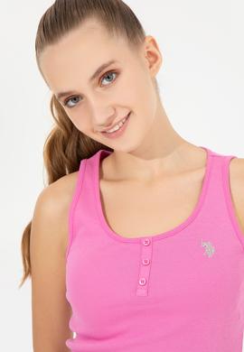 Kadın Pembe Basic Tişört - 50246321054