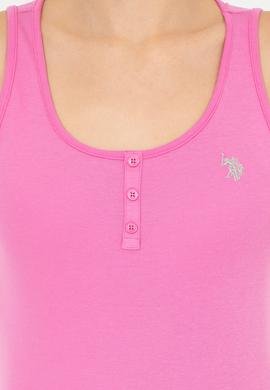 Kadın Pembe Basic Tişört - 50246321054