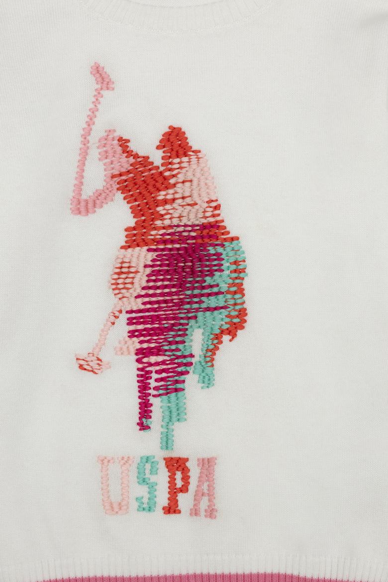 Kız Çocuk Beyaz Triko Kazak - 50206161015