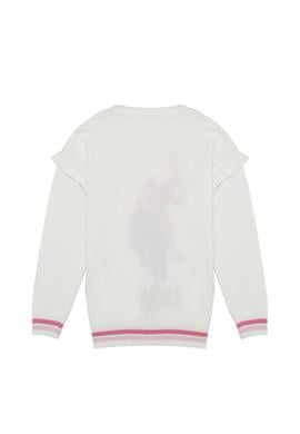 Kız Çocuk Beyaz Triko Kazak - 50206161015