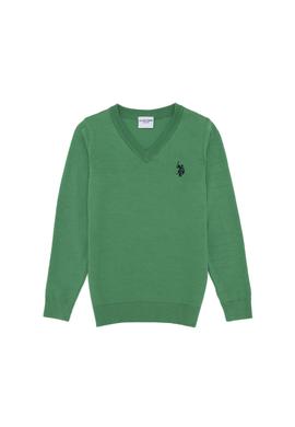 Erkek Çocuk Mint V Yaka Triko Kazak - 50257649090