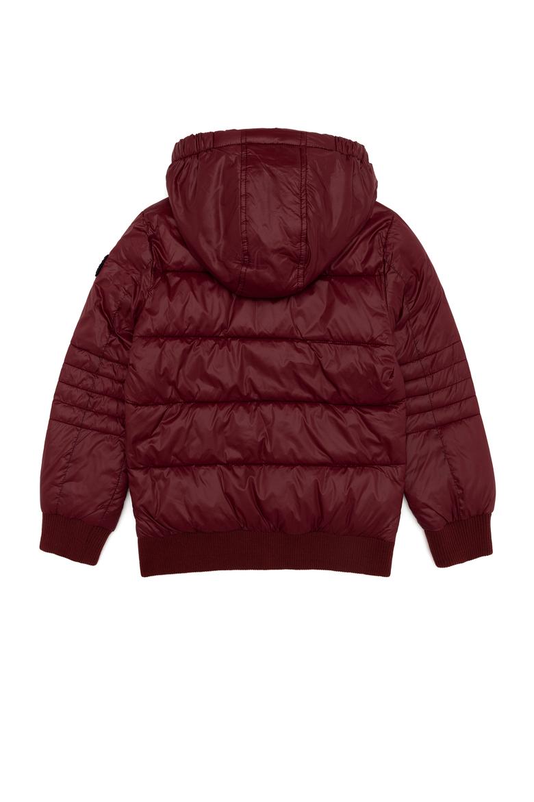 Erkek Çocuk Bordo Kapüşonlu Mont - 50255852016