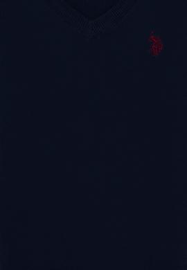 Erkek Çocuk Lacivert V Yaka Triko Kazak - 50257649010