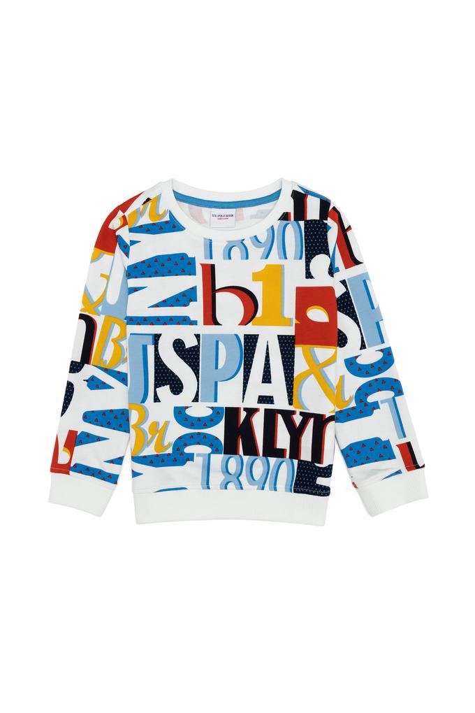 Erkek Çocuk Ekru Sweatshirt