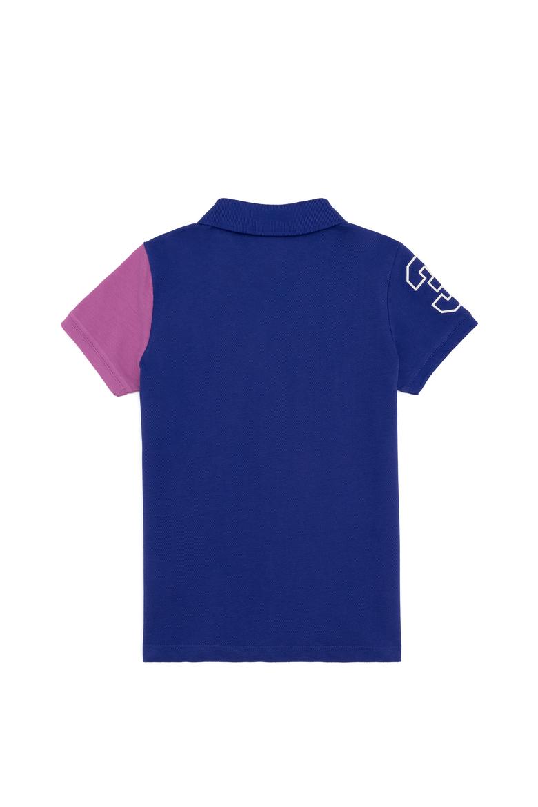 Erkek Çocuk Mavi Polo Yaka Tişört - 50248432001