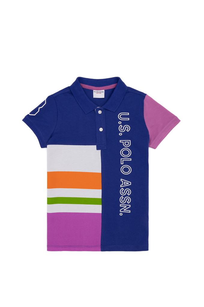 Erkek Çocuk Mavi Polo Yaka Tişört