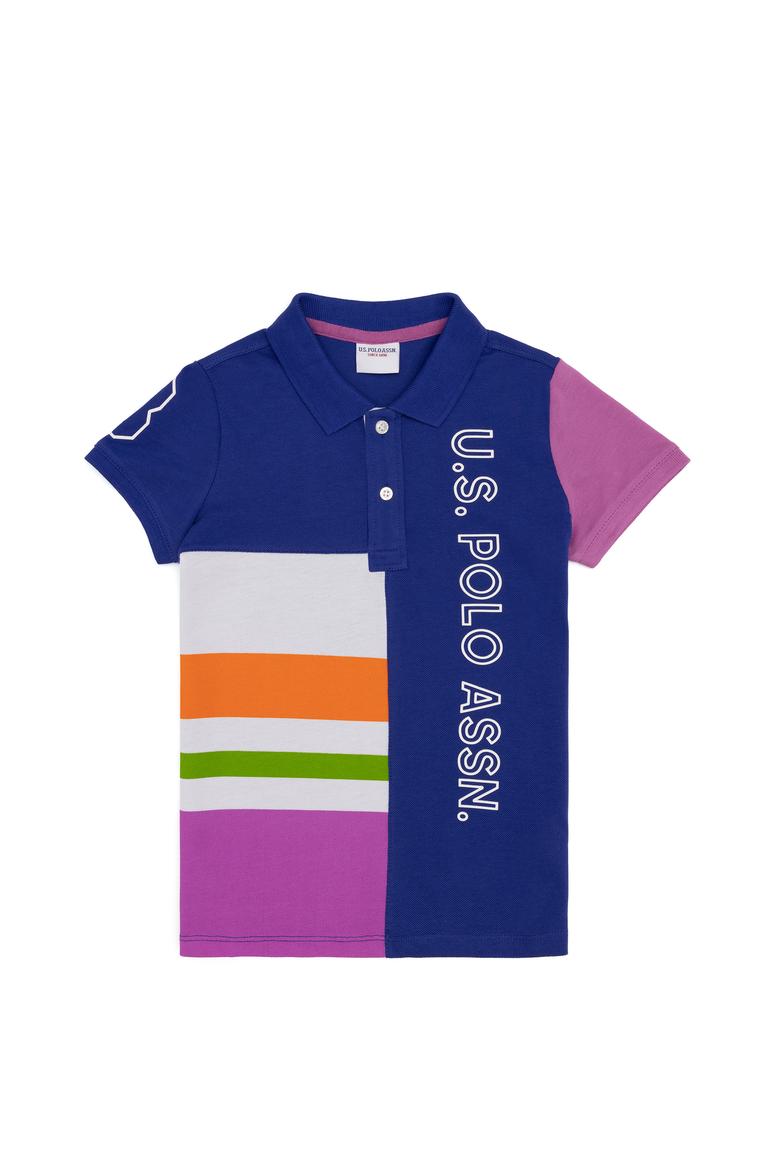 Erkek Çocuk Mavi Polo Yaka Tişört