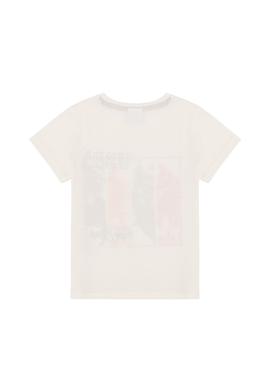 Erkek Çocuk Krem Bisiklet Yaka Tişört - 50253257014