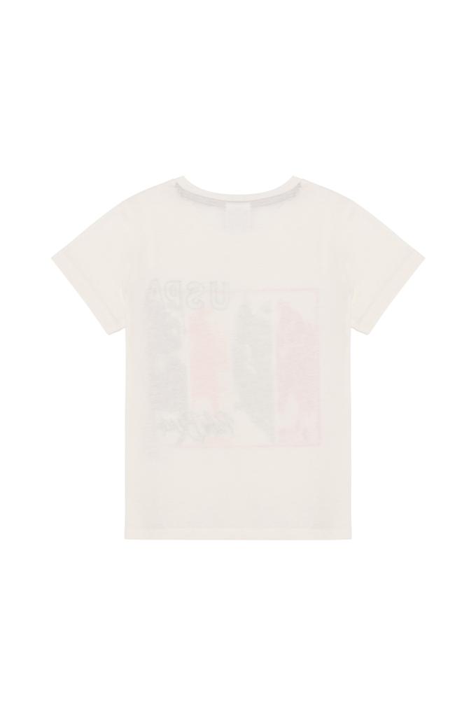 Erkek Çocuk Krem Bisiklet Yaka Tişört