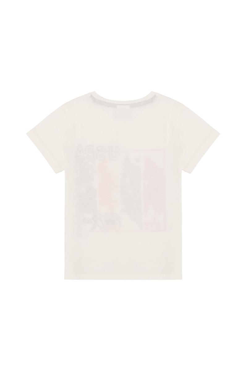 Erkek Çocuk Krem Bisiklet Yaka Tişört