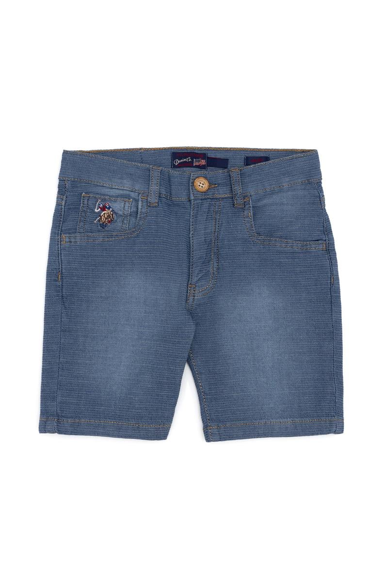 Erkek Çocuk Mavi Jean Şort