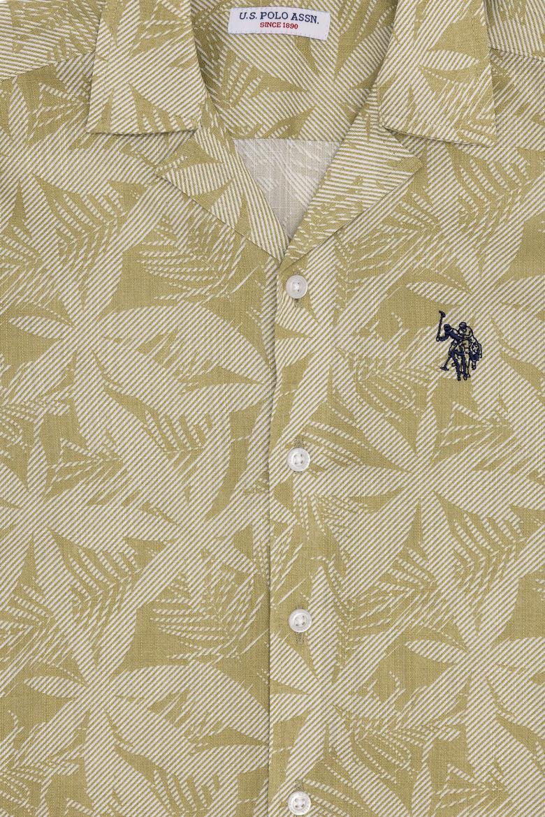 Erkek Çocuk Haki Kısa Kollu Gömlek - 50254548004