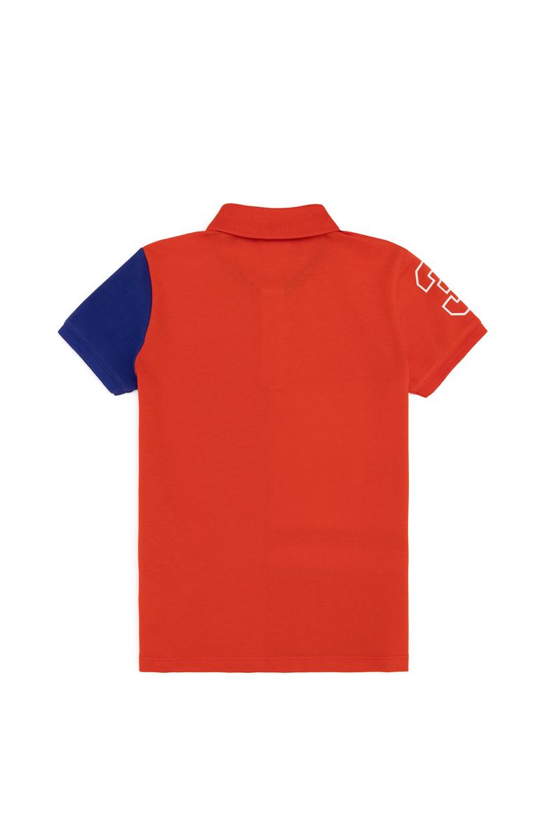 Erkek Çocuk Kırmızı Polo Yaka Tişört - 50248432017