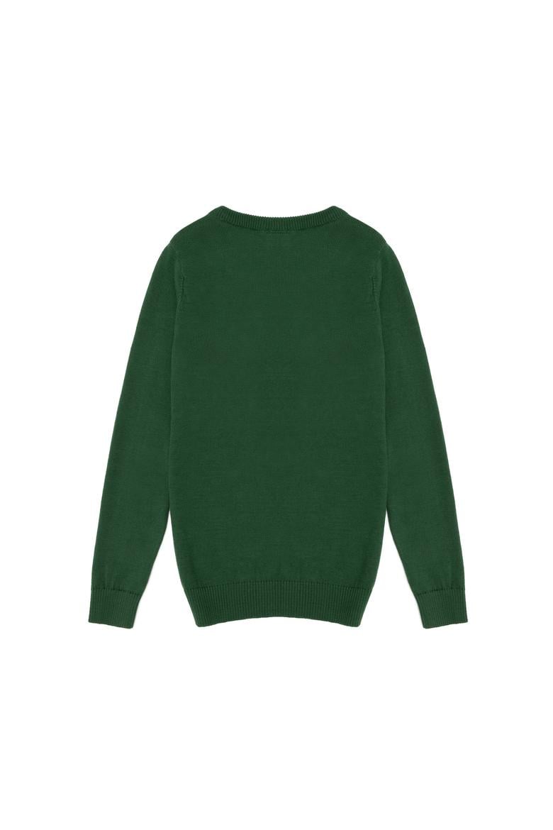 Erkek Çocuk Yeşil V - Yaka Triko Kazak - 50257649050