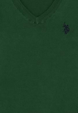 Erkek Çocuk Yeşil V - Yaka Triko Kazak - 50257649050