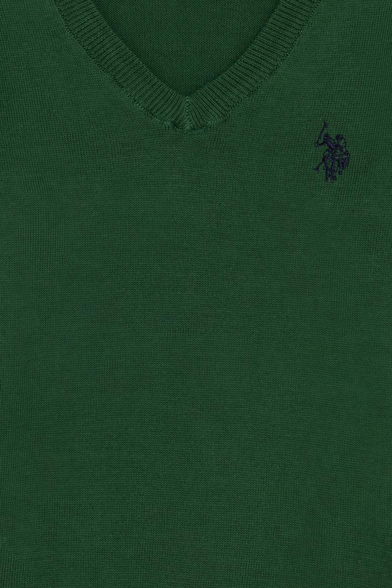 Erkek Çocuk Yeşil V - Yaka Triko Kazak - 50257649050