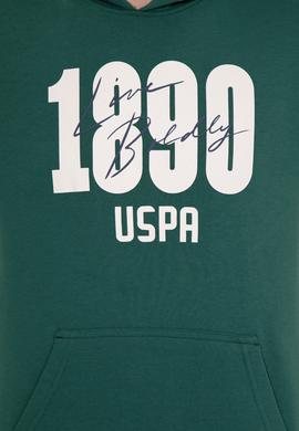 Erkek Yeşil Kapüşonlu Sweatshirt - 50257143021