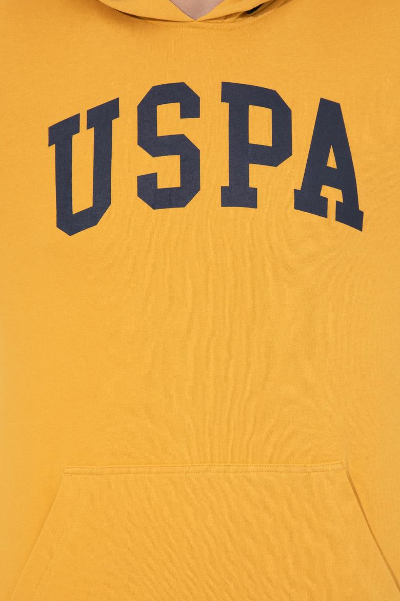 Erkek Safran Kapüşonlu Basic Sweatshirt - 50257173081