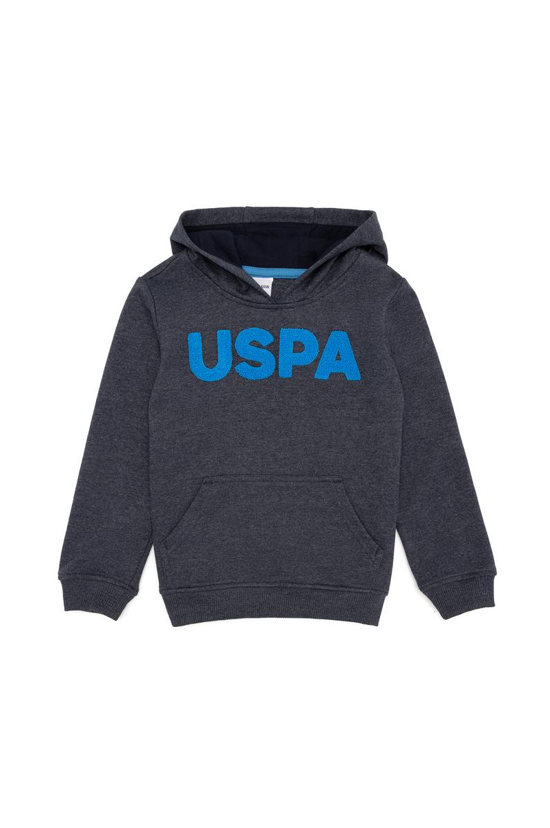 Çocuk Lacivert Basic Kapüşonlu Sweatshirt