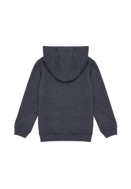 Çocuk Lacivert Basic Kapüşonlu Sweatshirt - 50260648017
