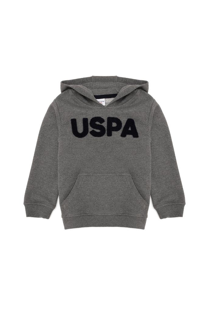 Çocuk Antrasit Melanj Bisiklet Yaka Sweatshirt