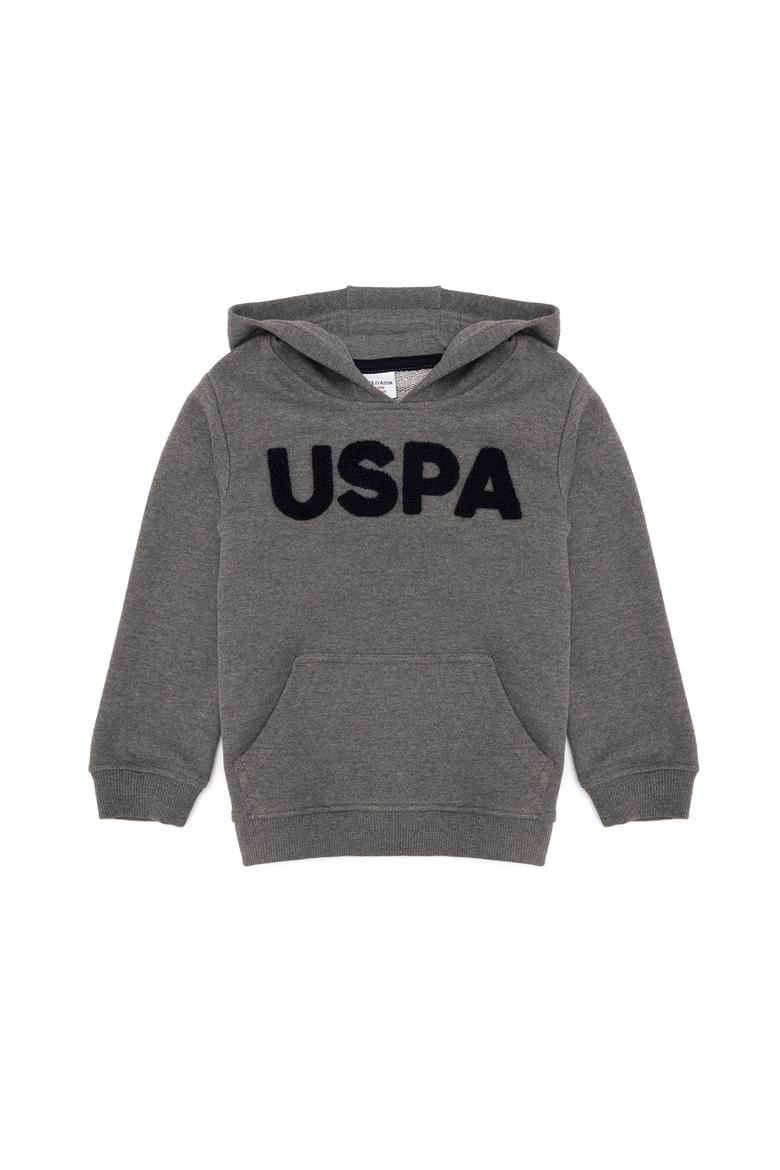 Çocuk Antrasit Melanj Bisiklet Yaka Sweatshirt