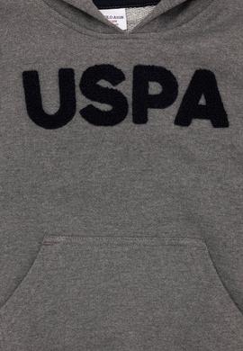 Çocuk Antrasit Melanj Bisiklet Yaka Sweatshirt - 50260648052