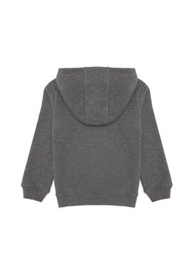 Çocuk Antrasit Melanj Bisiklet Yaka Sweatshirt - 50260648052