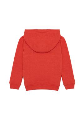 Çocuk Kırmızı Basic Kapüşonlu Sweatshirt - 50260648064