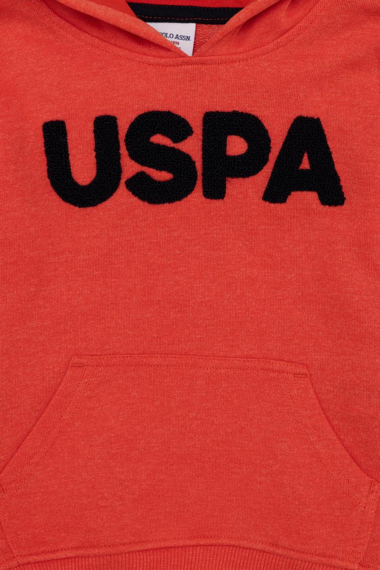 Çocuk Kırmızı Basic Kapüşonlu Sweatshirt - 50260648064