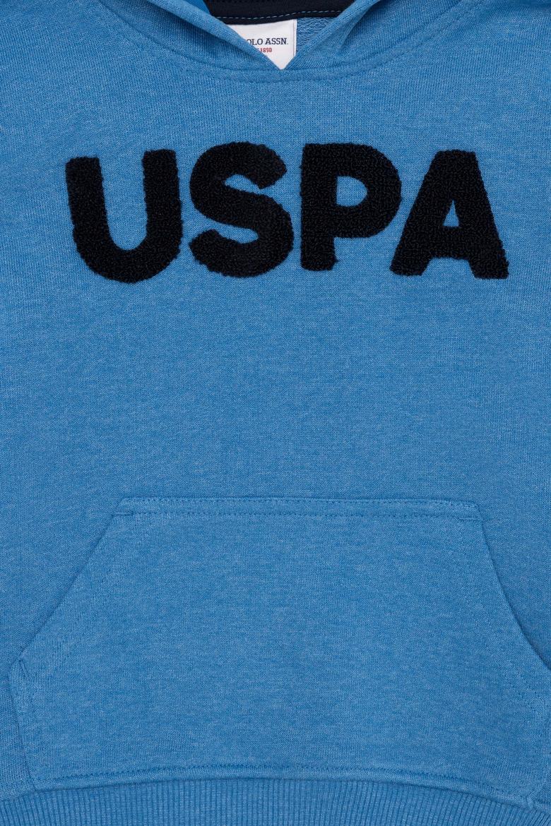 Çocuk Kobalt Basic Kapüşonlu Sweatshirt - 50260648067