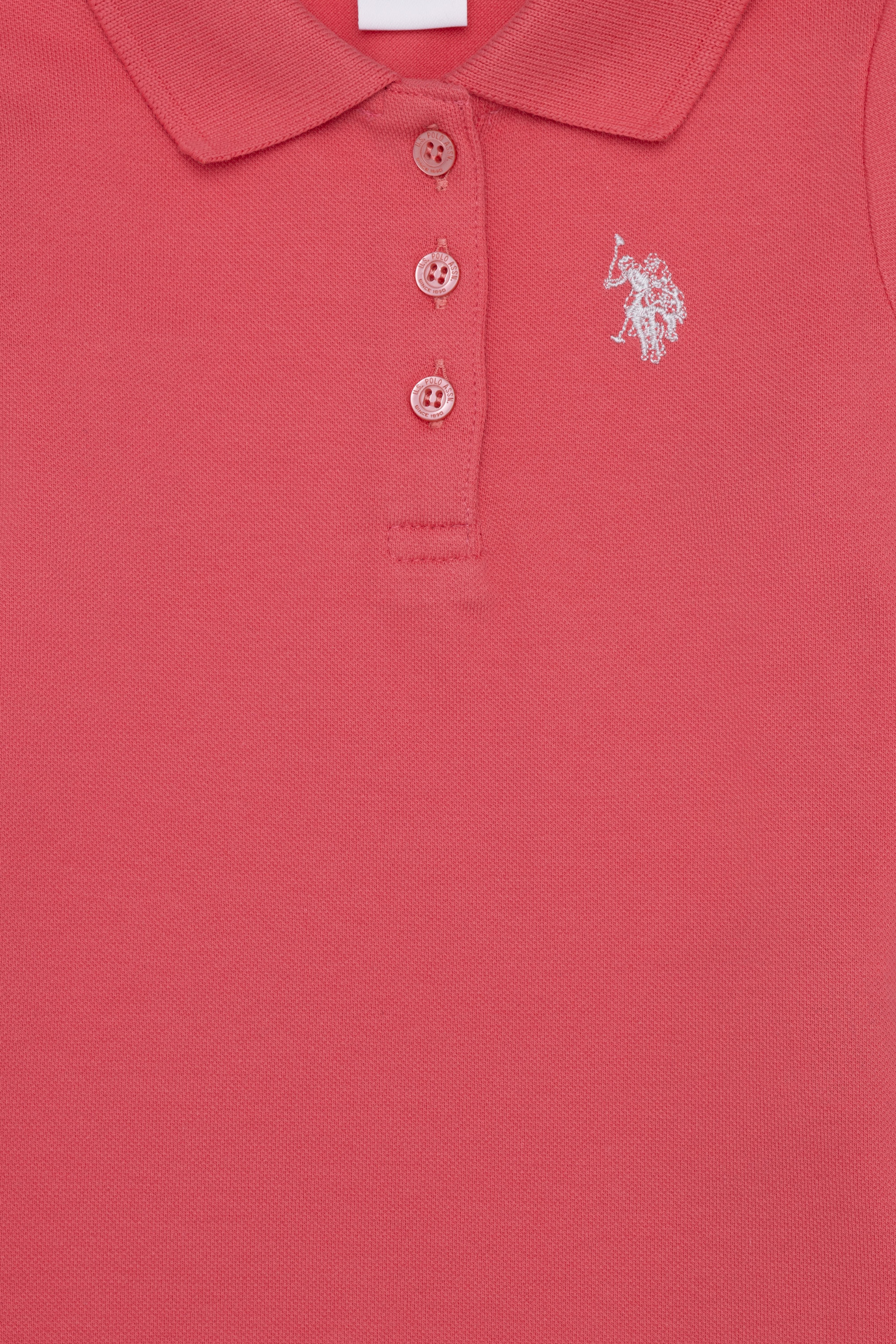 Kız Bebek Nar Çiçeği Basic Polo Yaka Sweatshirt - Image 3