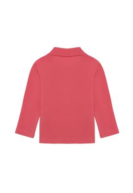 Kız Bebek Nar Çiçeği Basic Polo Yaka Sweatshirt - 50261170052